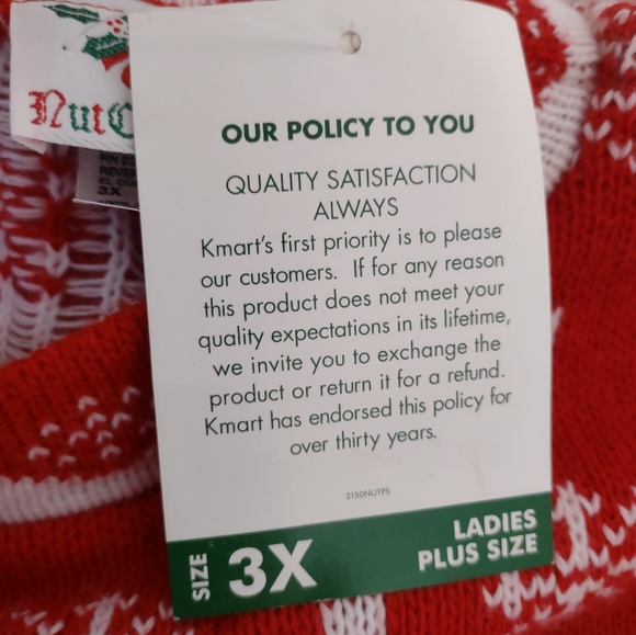 VINTAGE 80's NUTCRACKER Brand NWT Women's Snowman Holiday Sweater Size 3X - Picture 8 of 11